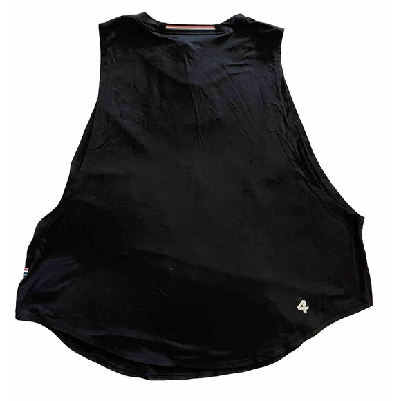 Fourlaps 4Laps Curve Tank -Muscle Tee Tank Top Activewear Black, Size M - Picture 6 of 7